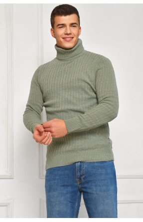 Гольф чоловічий однотонний акрил зеленого кольору 57115 207900C Гольф чоловічий однотонний акрил зеленого кольору 57115 207900C