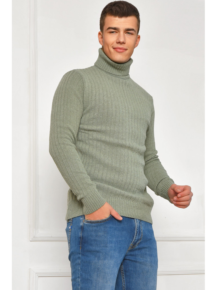 Гольф чоловічий однотонний акрил зеленого кольору 57115 207900C