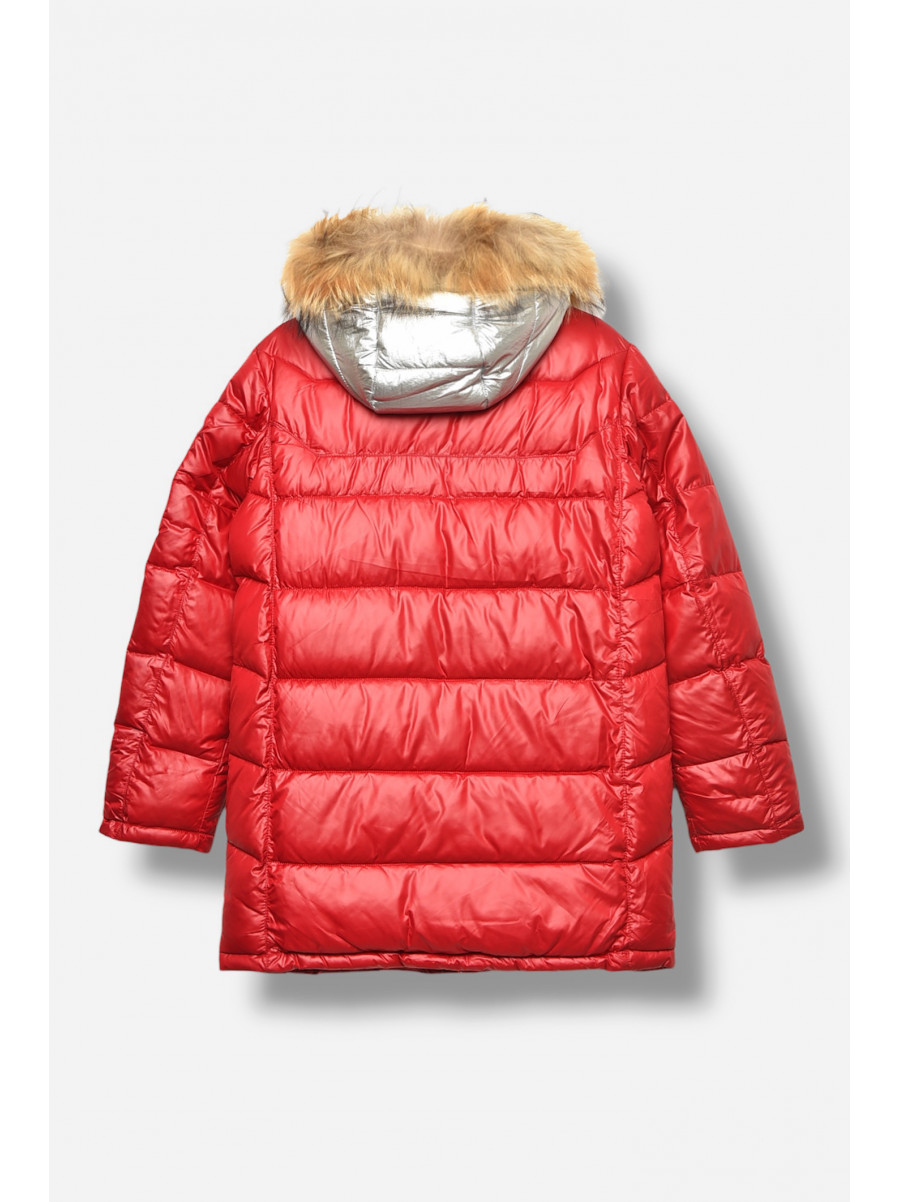 Куртка підліткова для хлопчика єврозима червоного кольору 82056 207903C