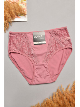 Трусы женские полубатальные темно-розового цвета 79160 207905C