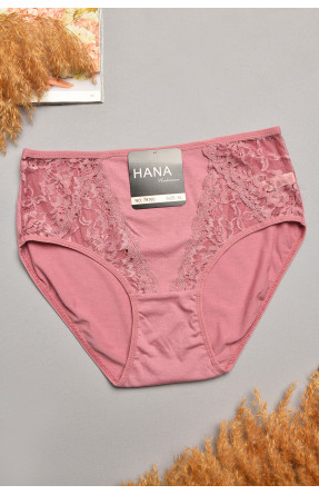 Трусы женские полубатальные темно-розового цвета 79160 207905C