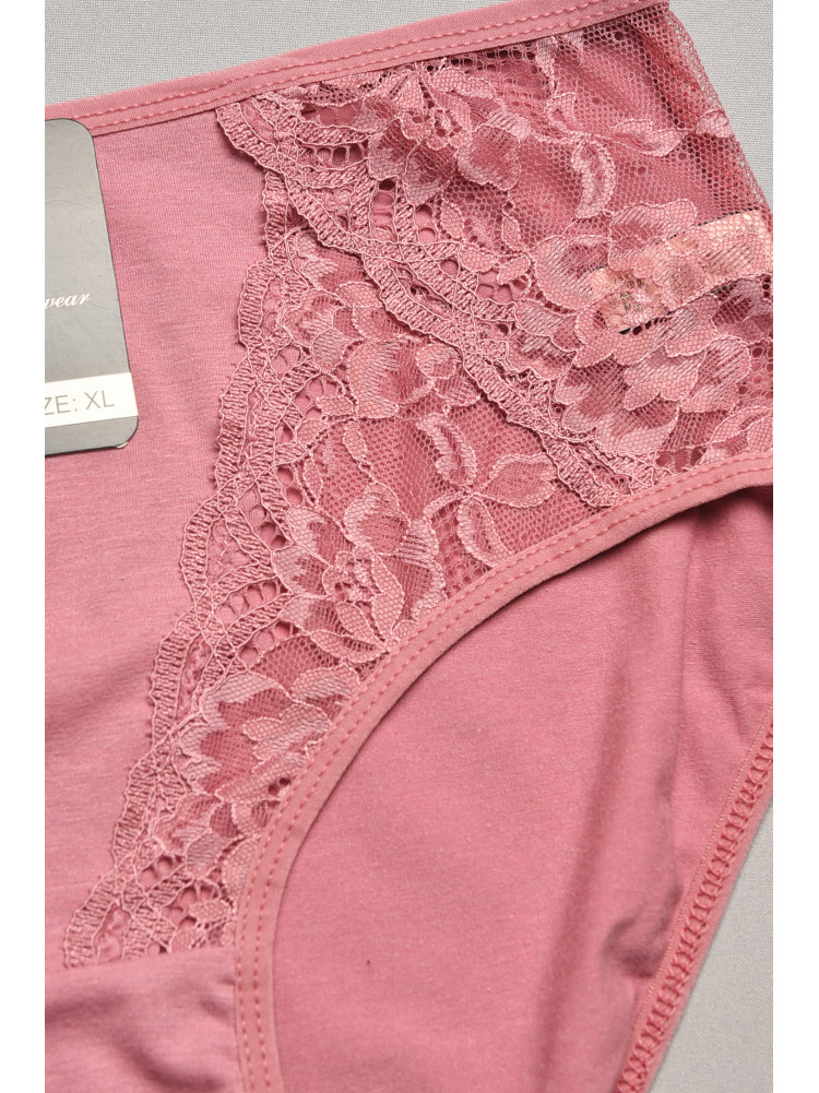 Трусы женские полубатальные темно-розового цвета 79160 207905C