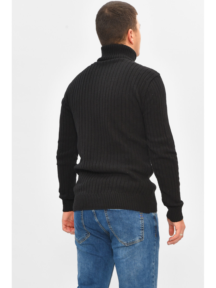 Гольф мужской однотонный акрил черного цвета 57118 207906C