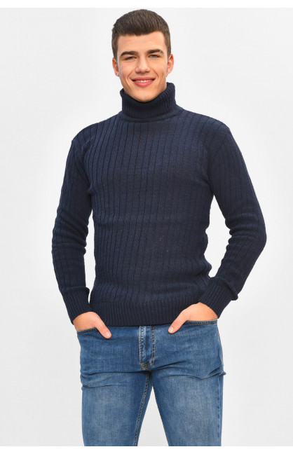 Гольф мужской однотонный акрил темно-синего цвета 57111 207908C Гольф мужской однотонный акрил темно-синего цвета 57111 207908C