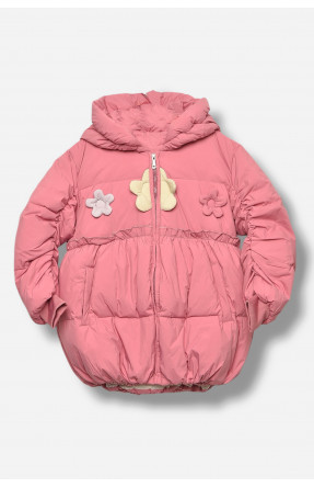 Куртка дитяча для дівчинки демісезонна рожевого кольору 2317 207909C