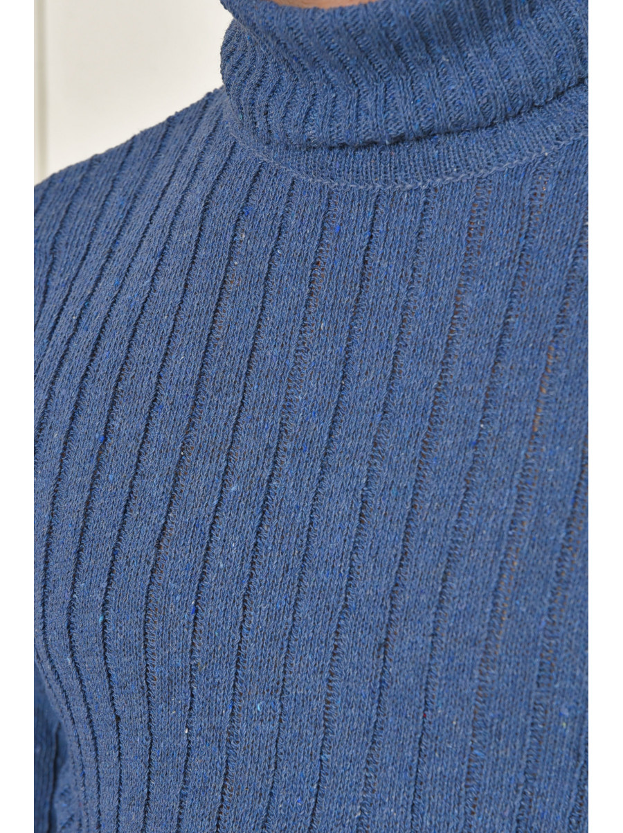 Гольф мужской однотонный акрил синего цвета 56899 207910C