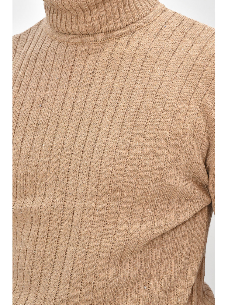 Гольф чоловічий однотонний акрил коричневого кольору 58245 207913C