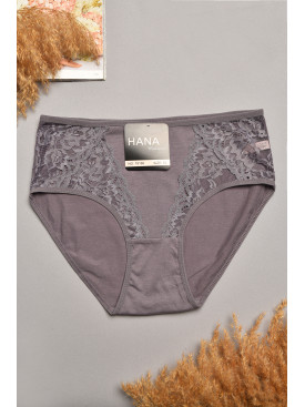 Трусы женские полубатальные темно-лилового цвета 79160 207914C