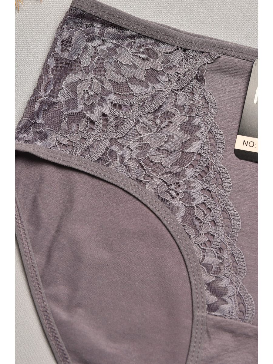 Трусы женские полубатальные темно-лилового цвета 79160 207914C