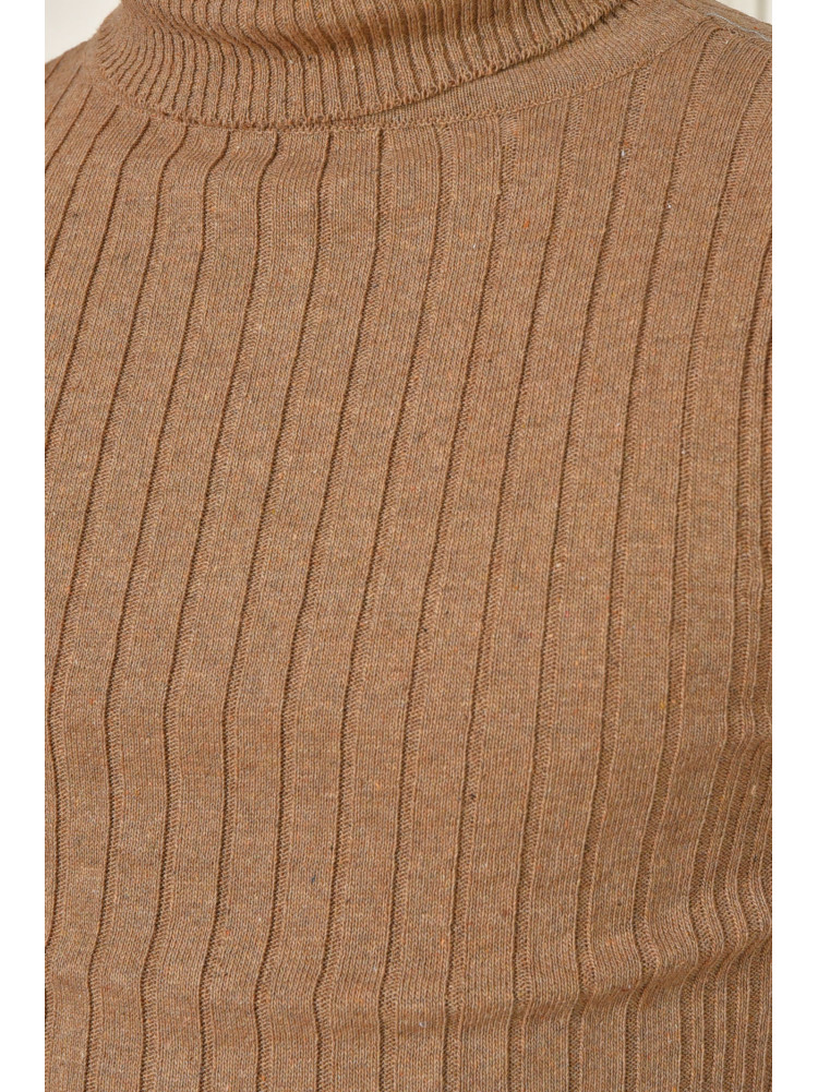 Гольф мужской однотонный акрил темно-бежевого цвета 57111 207915C