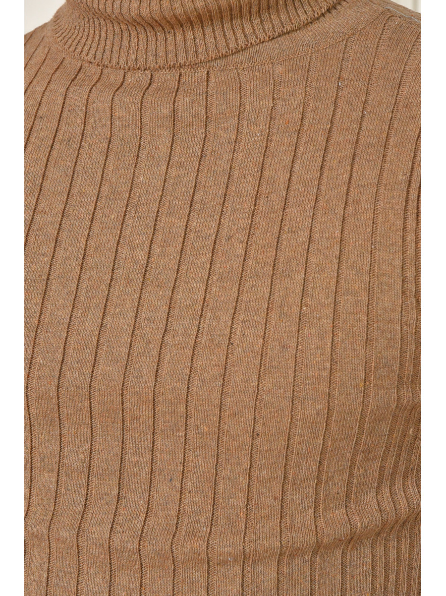 Гольф мужской однотонный акрил темно-бежевого цвета 57111 207915C