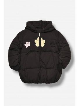 Куртка детская для девочки демисезонная черного цвета 2317 207916C Куртка детская для девочки демисезонная черного цвета 2317 207916C