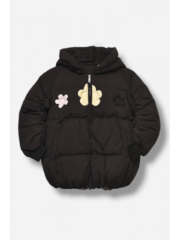 Куртка дитяча для дівчинки демісезонна чорного кольору 2317 207916C