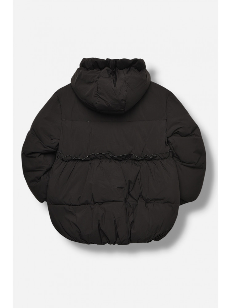 Куртка дитяча для дівчинки демісезонна чорного кольору 2317 207916C
