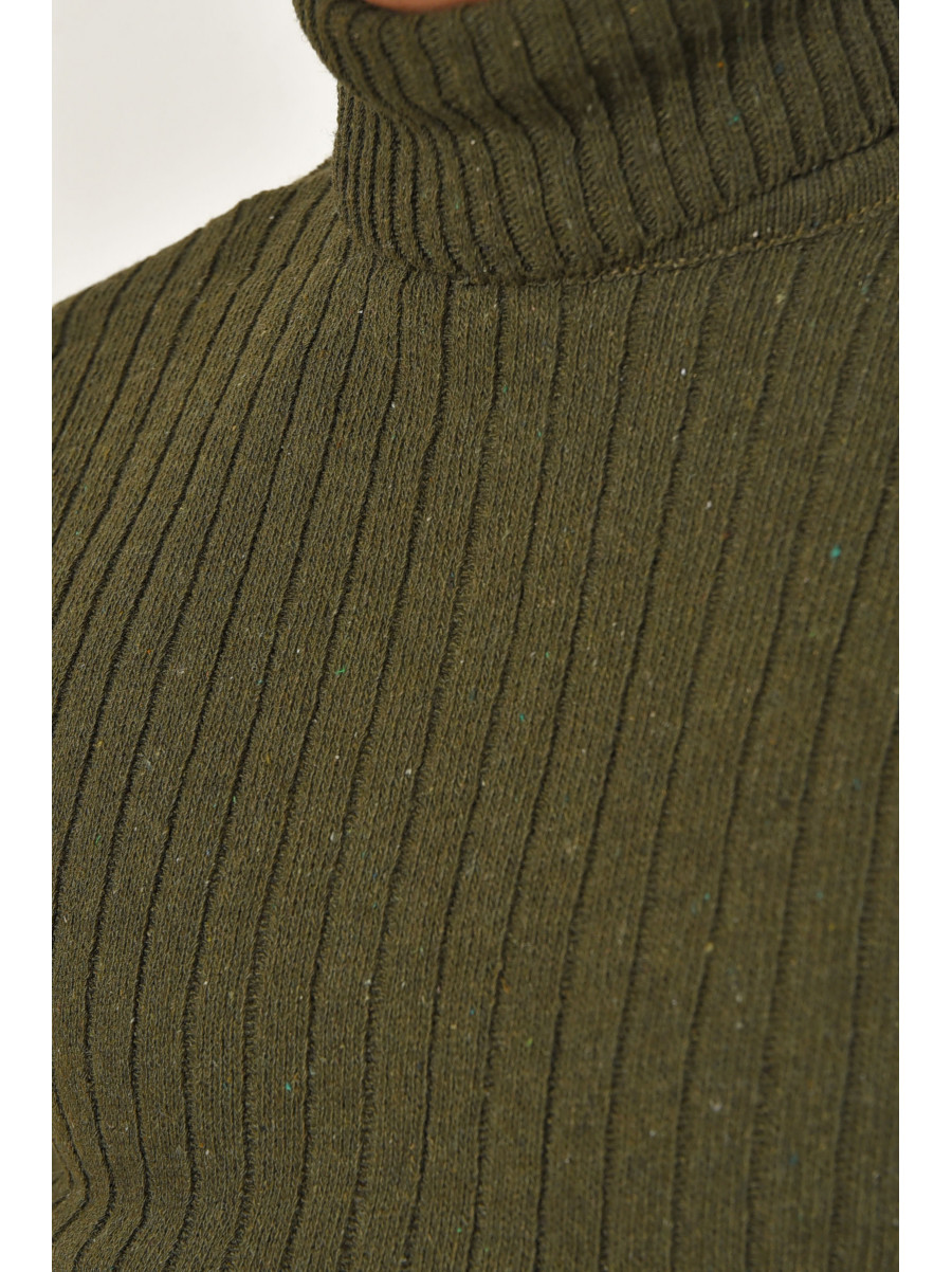 Гольф мужской однотонный акрил цвета хаки 207918C