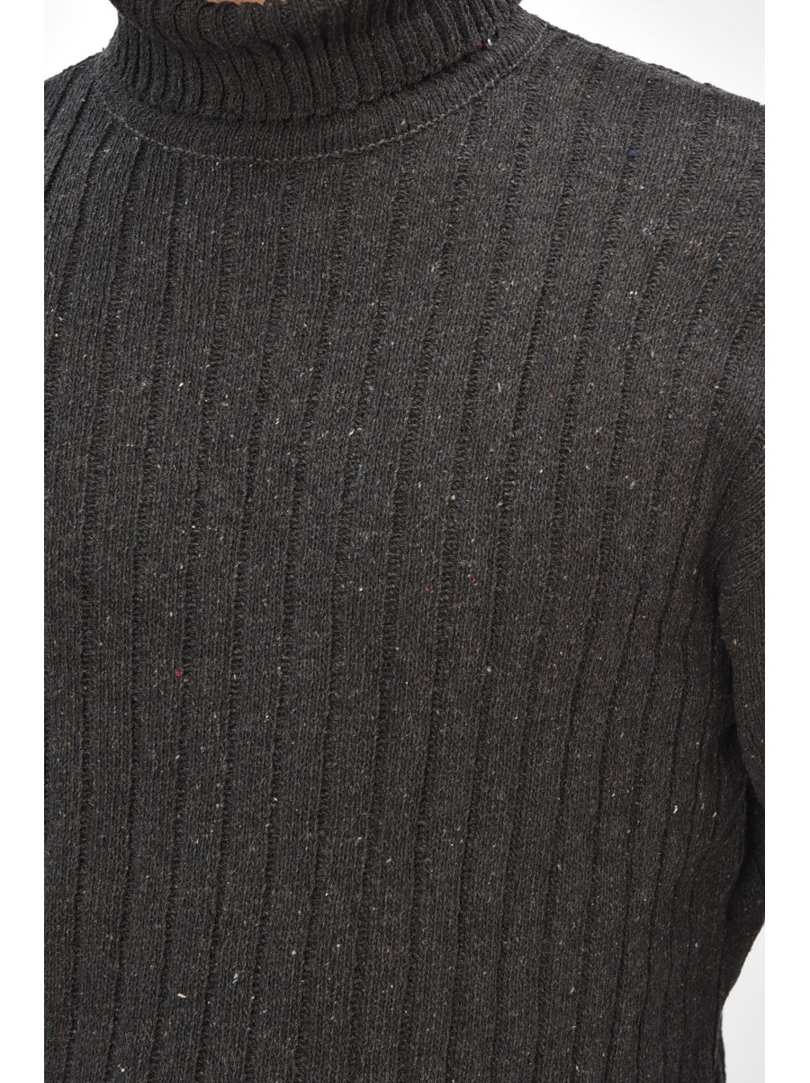 Гольф мужской однотонный акрил темно-серого цвета 57111 207919C