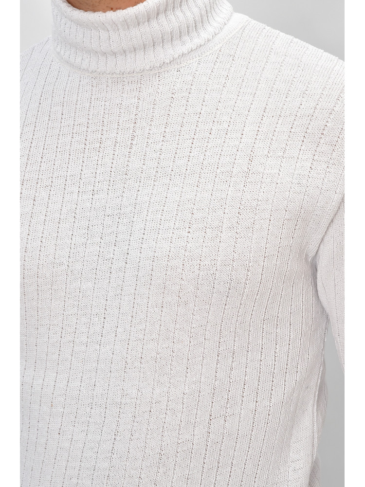 Гольф мужской однотонный акрил белого цвета 57121 207920C