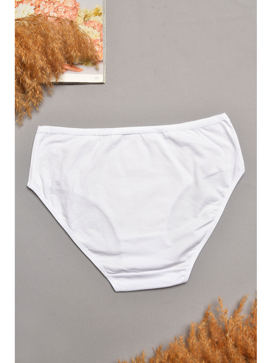 Трусы женские полубатальные белого цвета 018 207922C