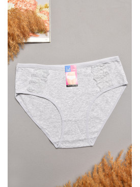 Труси жіночі напівбатальні світло-сірого кольору 018 207923C Труси жіночі напівбатальні світло-сірого кольору 018 207923C