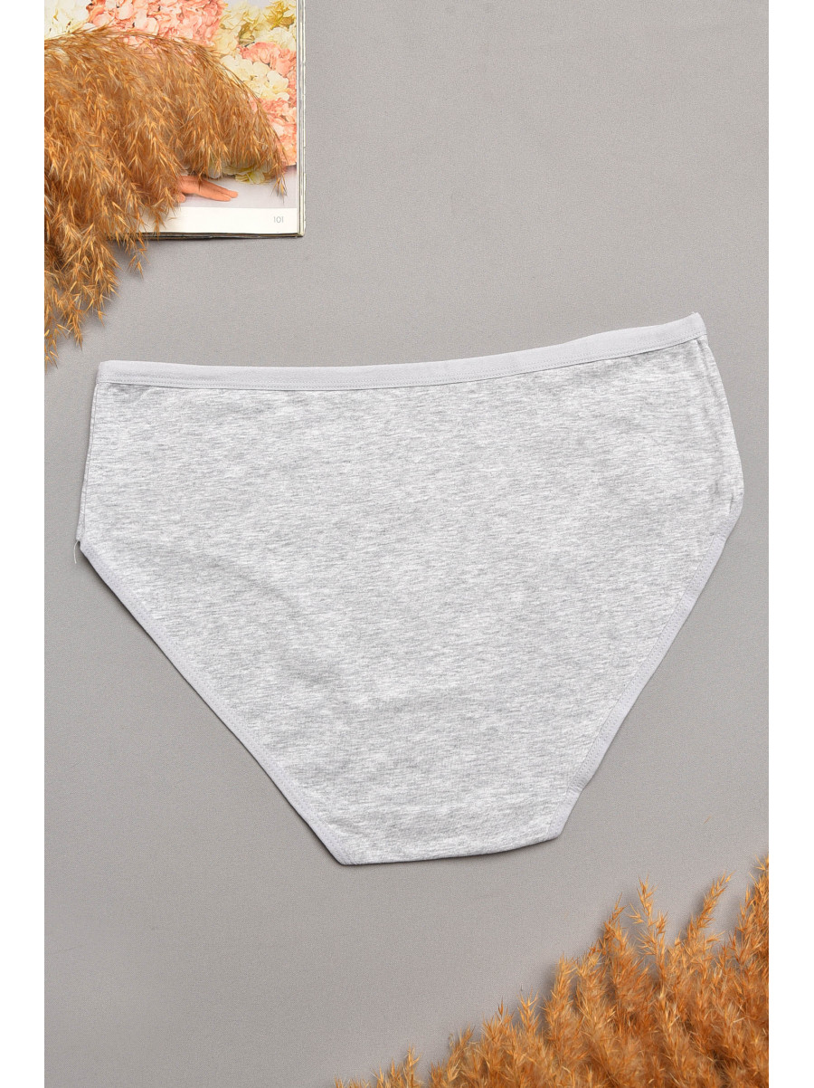 Трусы женские полубатальные светло-серого цвета 018 207923C