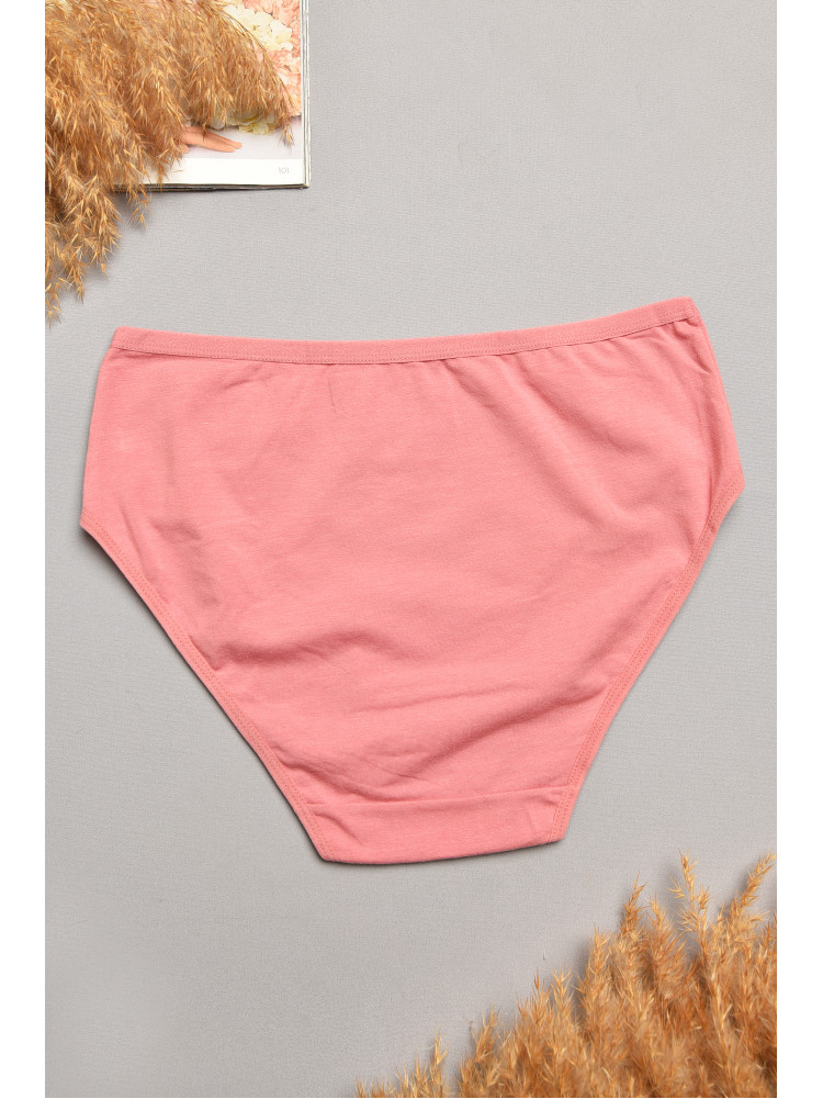 Трусы женские полубатальные темно-розового цвета 018 207924C