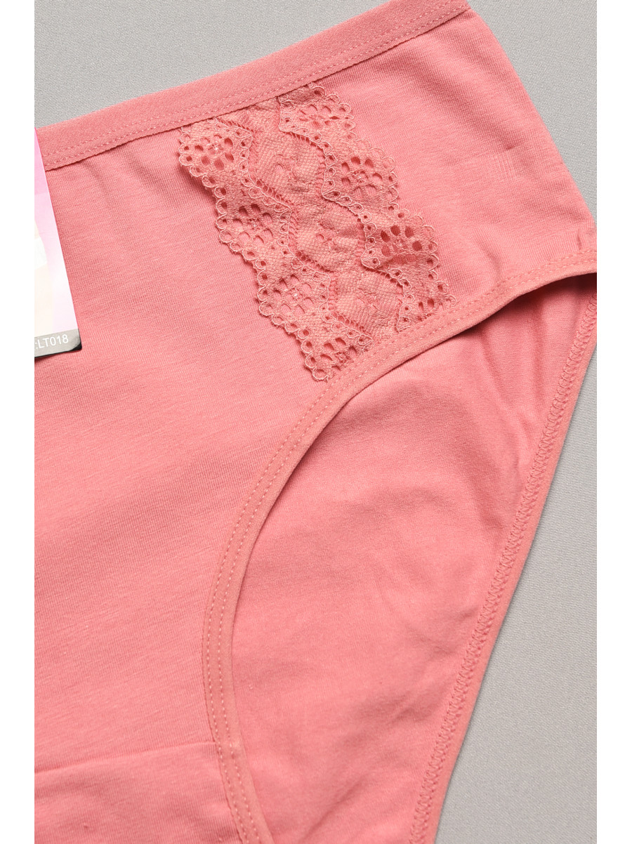 Трусы женские полубатальные темно-розового цвета 018 207924C