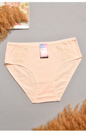 Трусы женские полубатальные персикового цвета 018 207925C