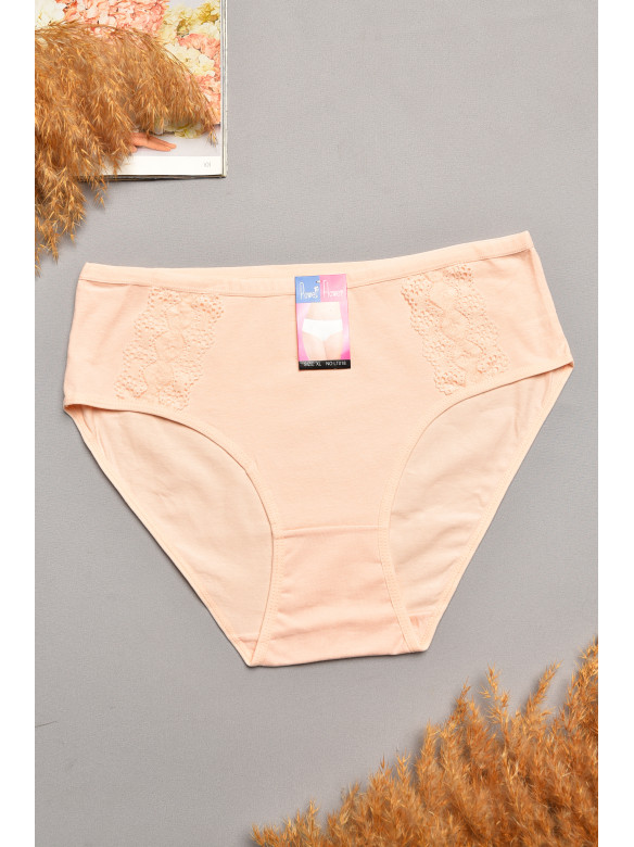 Трусы женские полубатальные персикового цвета 018 207925C