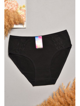 Труси жіночі напівбатальні чорного кольору 018 207926C