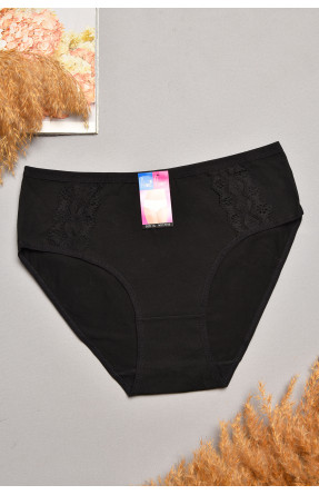 Трусы женские полубатальные черного цвета 018 207926C