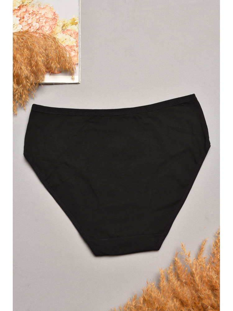 Трусы женские полубатальные черного цвета 018 207926C