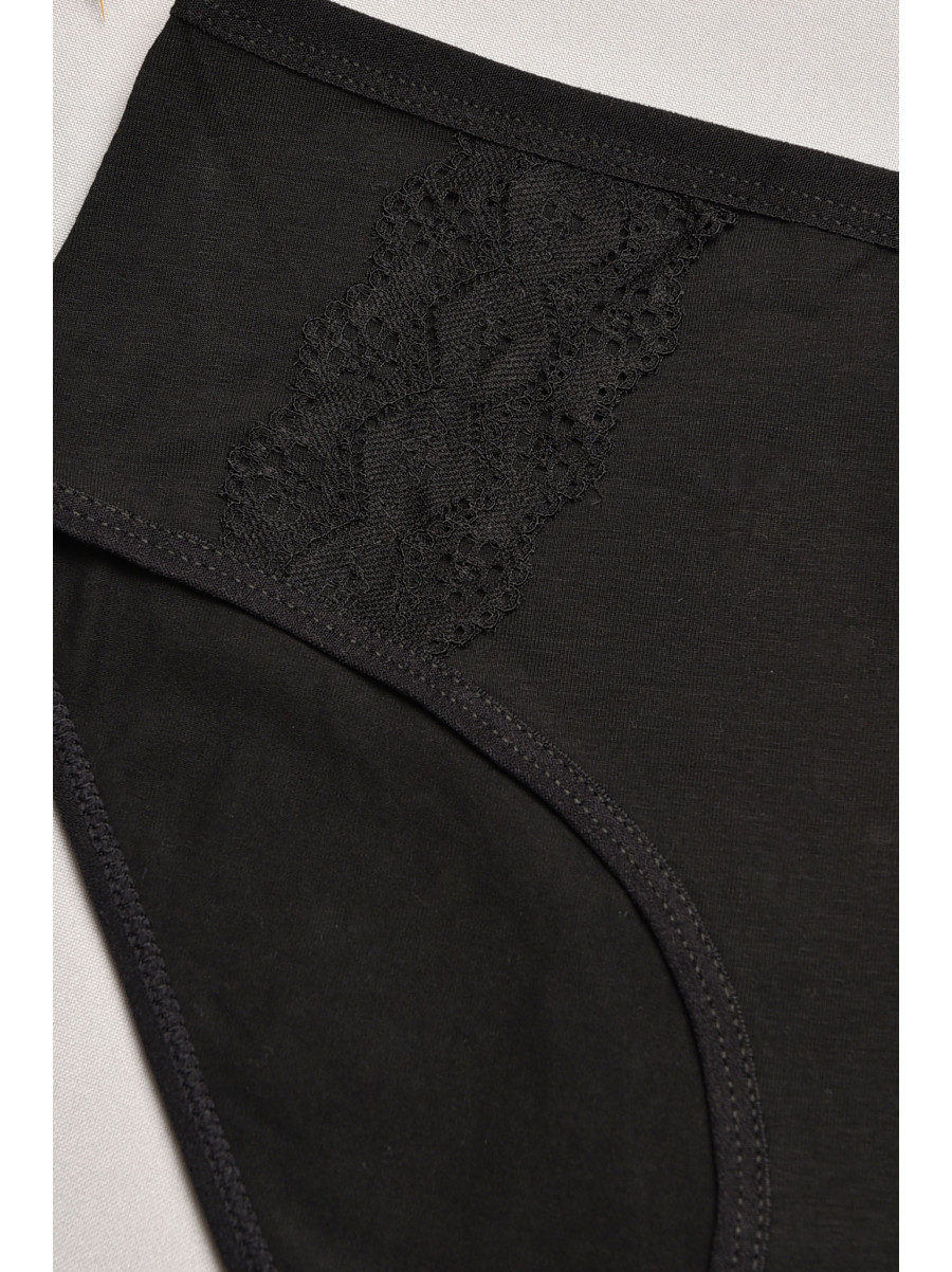 Трусы женские полубатальные черного цвета 018 207926C