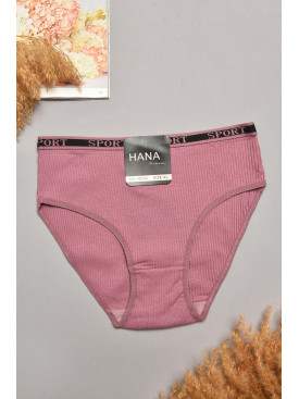 Труси жіночі напівбатальні у рубчик темно-лілового кольору 38294 207930C Труси жіночі напівбатальні у рубчик темно-лілового кольору 38294 207930C