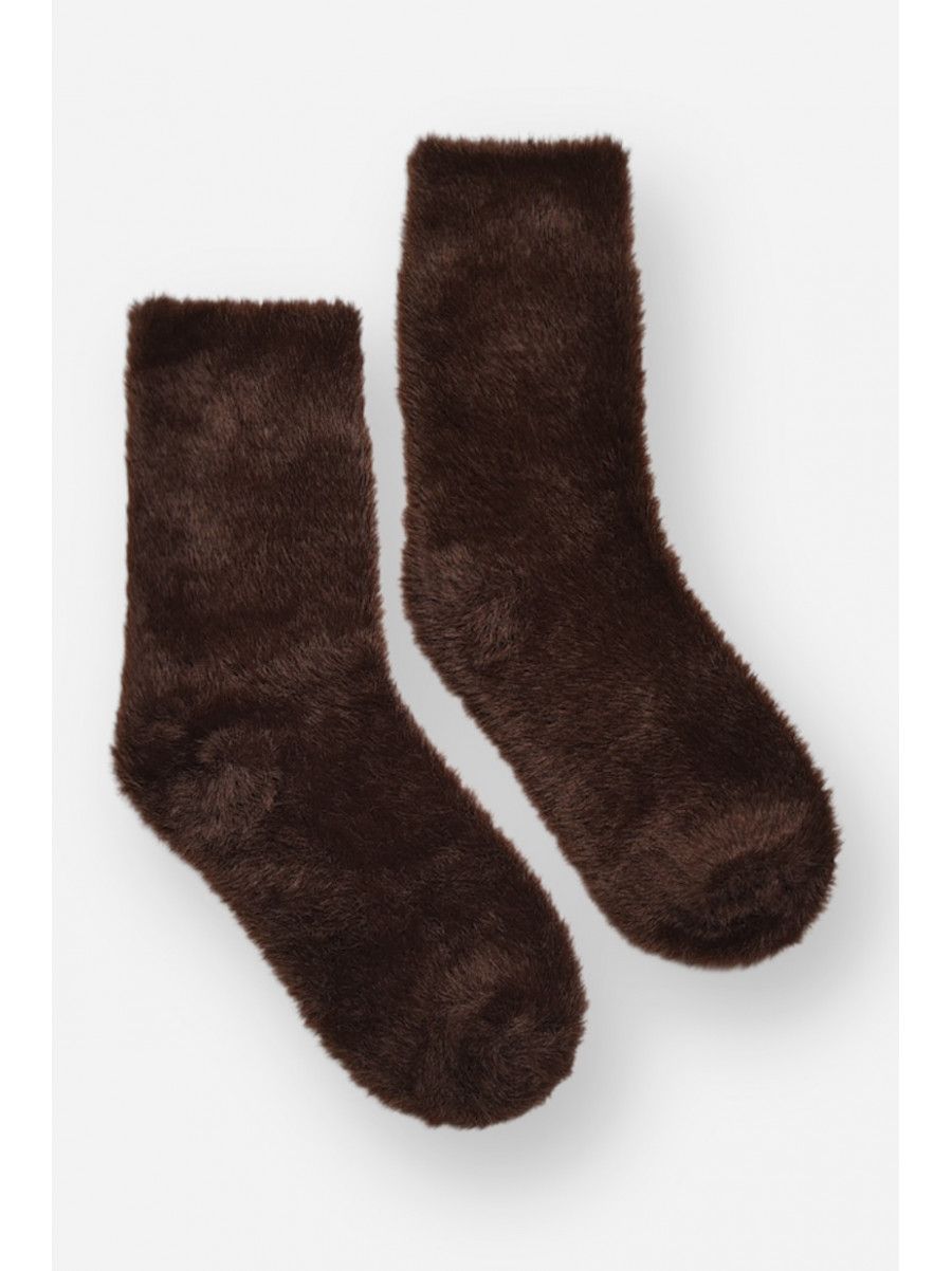 Носки женские норка коричневого цвета с553 207934C