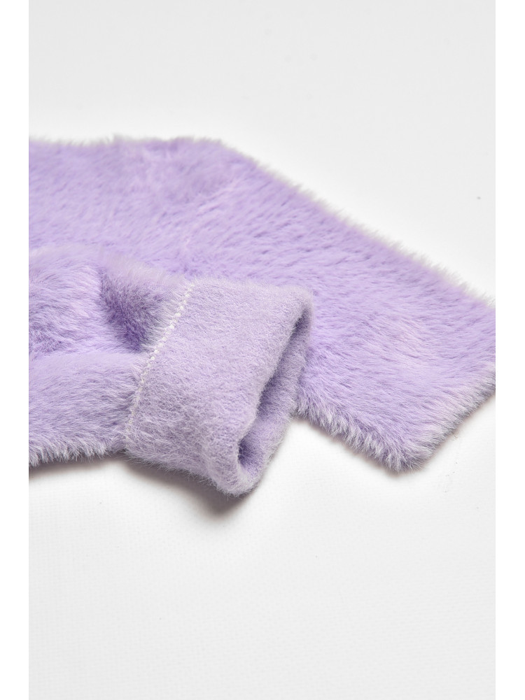 Носки женские норка фиолетового цвета с553 207938C