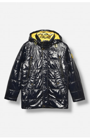 Куртка підліткова для хлопчика демісезонна темно-синього кольору 89188 207940C