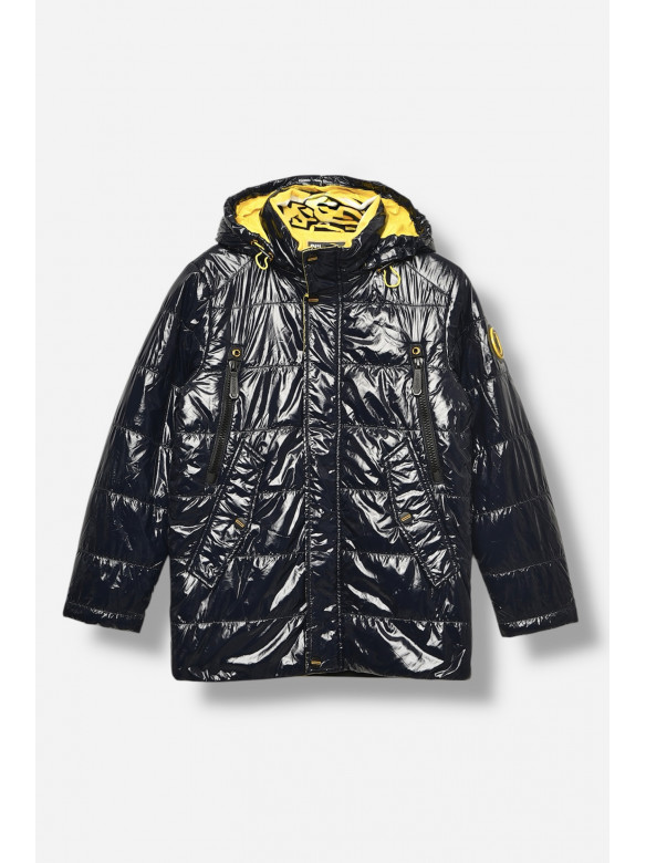 Куртка підліткова для хлопчика демісезонна темно-синього кольору 89188 207940C