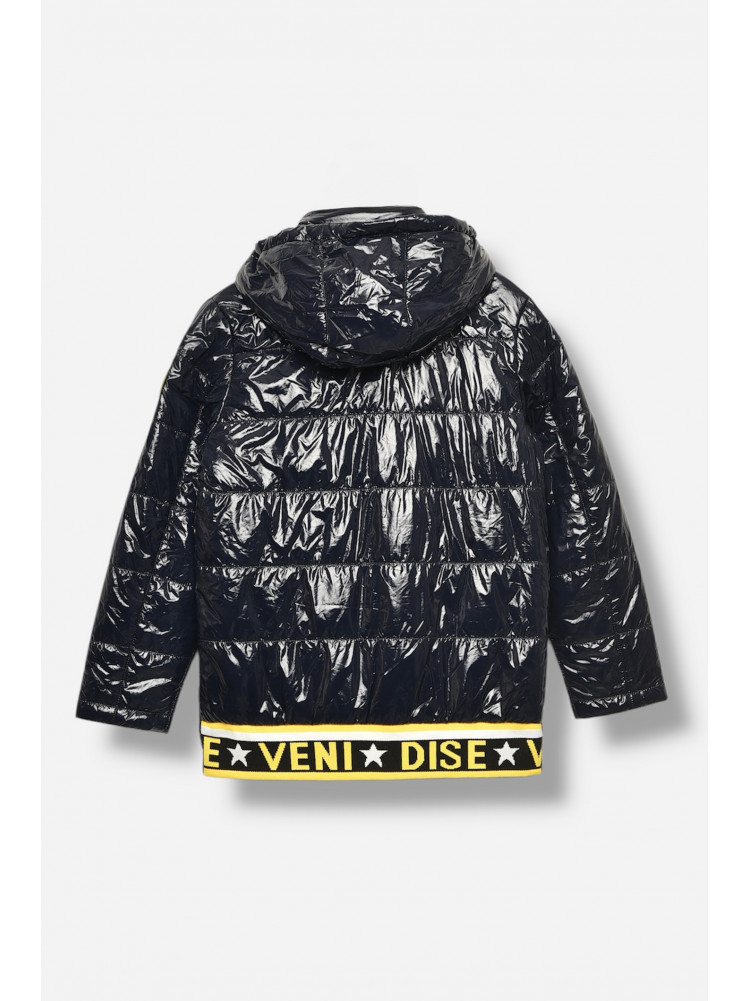 Куртка підліткова для хлопчика демісезонна темно-синього кольору 89188 207940C