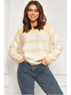 Свитер женский травка бежевого цвета а5333 207942C