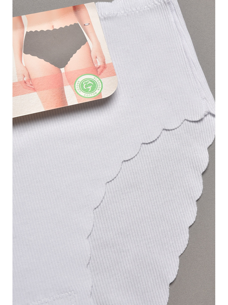 Трусы женские полубатальные белого цвета 9725 207943C