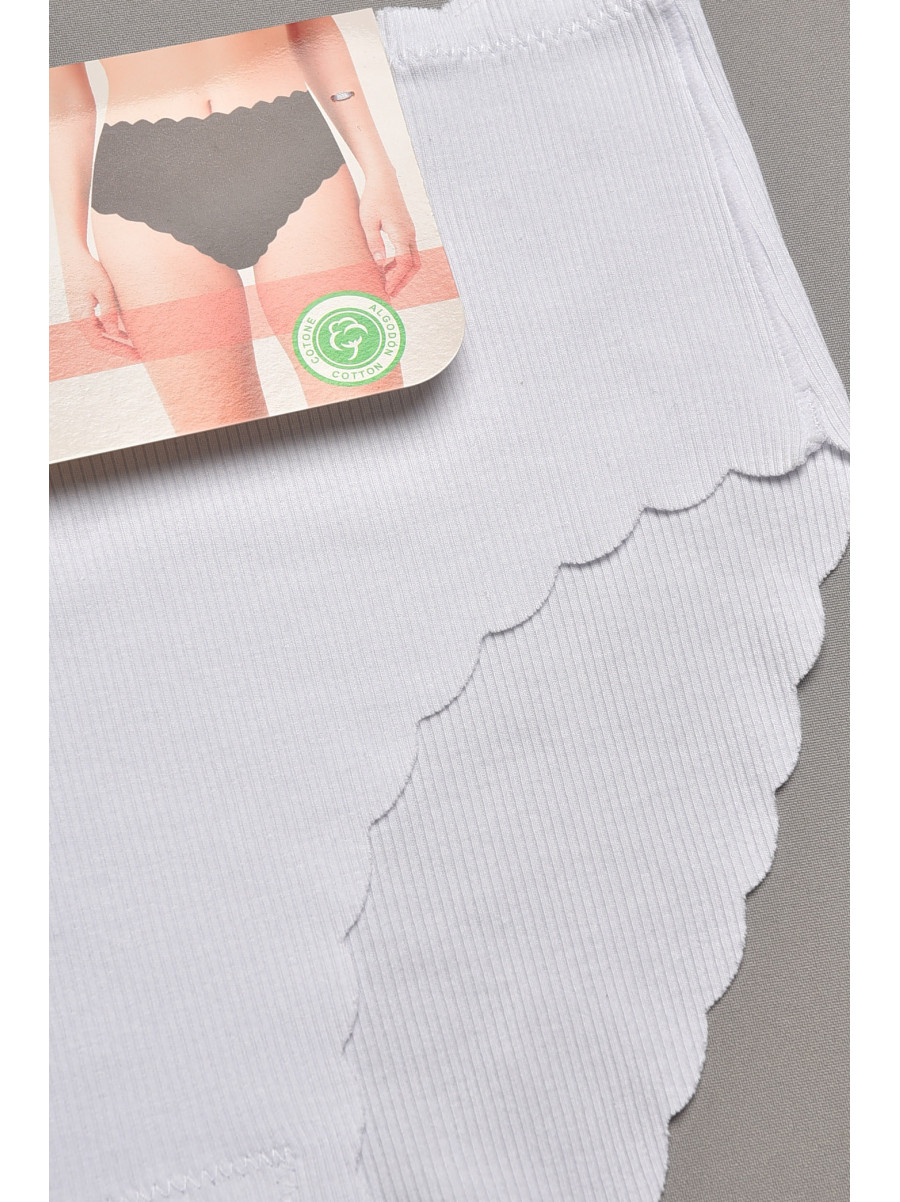 Трусы женские полубатальные белого цвета 9725 207943C