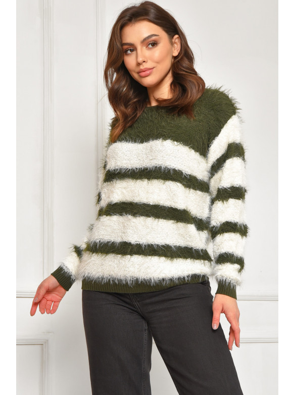 Свитер женский травка зеленого цвета а5333 207947C