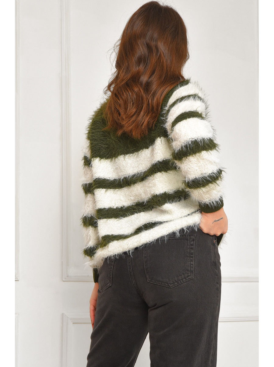 Свитер женский травка зеленого цвета а5333 207947C