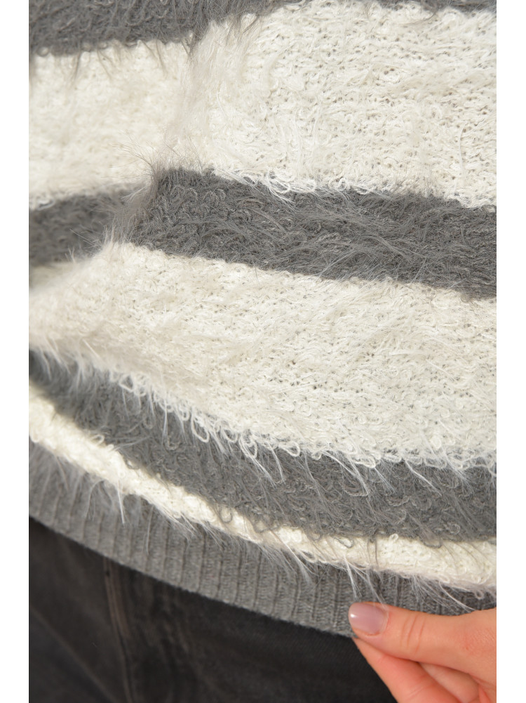 Свитер женский травка серого цвета а5333 207948C