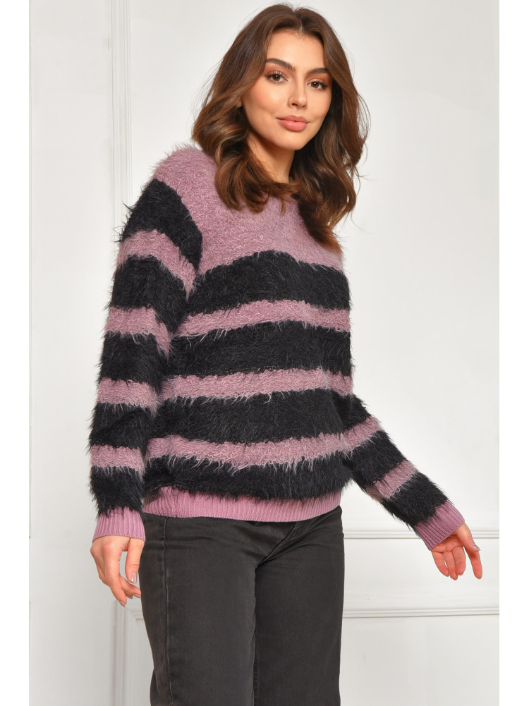 Свитер женский травка фиолетового цвета а5333 207949C