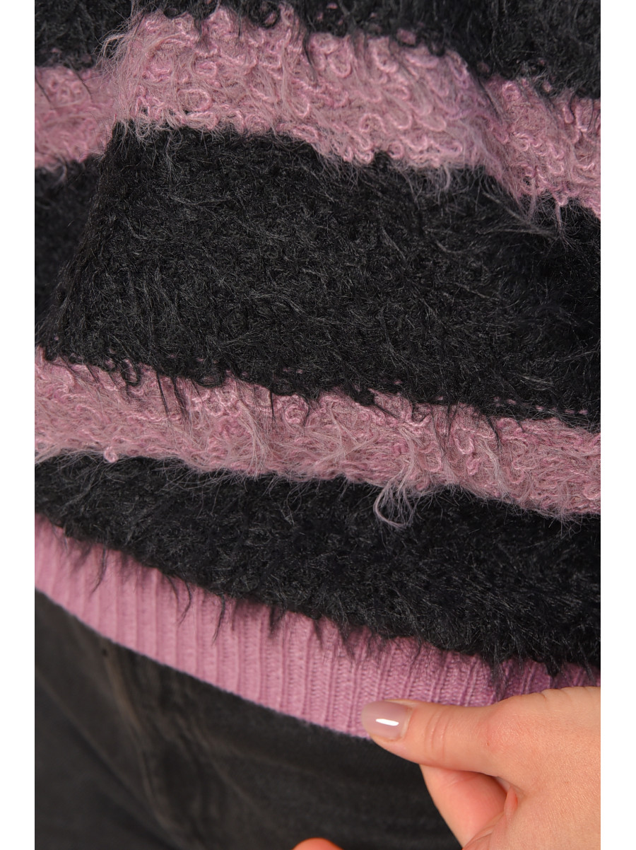 Свитер женский травка фиолетового цвета а5333 207949C