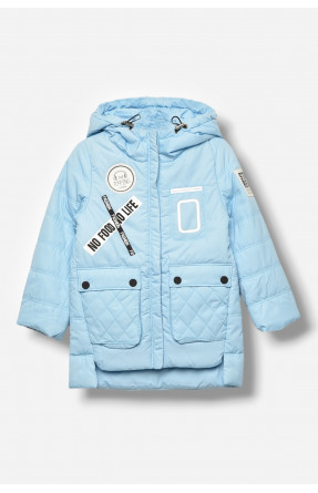 Куртка дитяча для дівчинки демісезонна блакитного кольору 2079 207950C