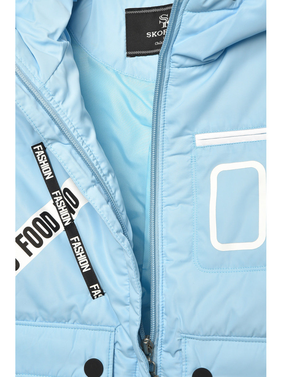 Куртка детская для девочки демисезонная голубого цвета 2079 207950C