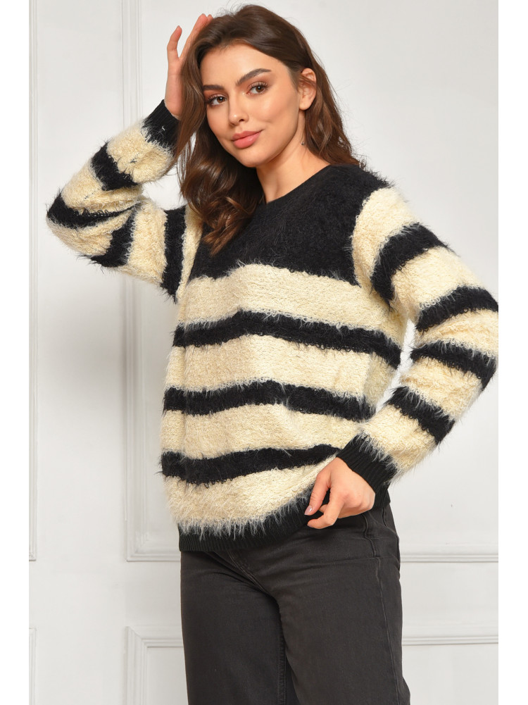 Свитер женский травка черного цвета а5333 207951C