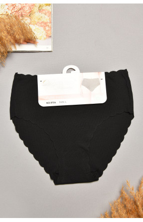 Трусы женские полубатальные черного цвета 9725 207952C
